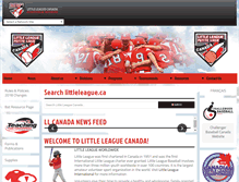 Tablet Screenshot of littleleague.ca